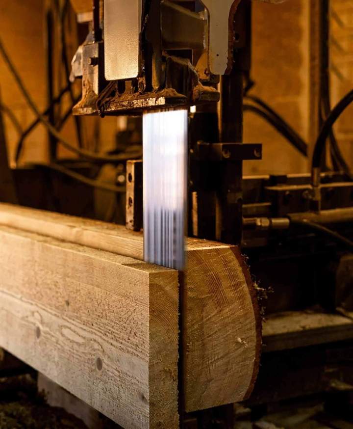 Sciage de bois franc Dixville